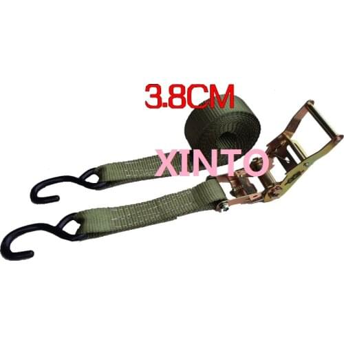 1.5",38MM,2TX7M--10M, S hook, ratchet tie down cargo lashing auto motor shipping package strap shipment belt assembly sling