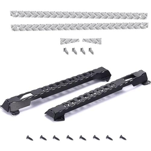 1 Set Car Parts Metal Door Handle Protection Accessories & 1 Set Car Parts Rear & Side Metal Skid Plate