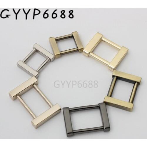 10-30pcs 6 sizes 12 13 15 16 19 20mm die-casting square buckle for woman leather bag rectangle slider buckle bag hardware