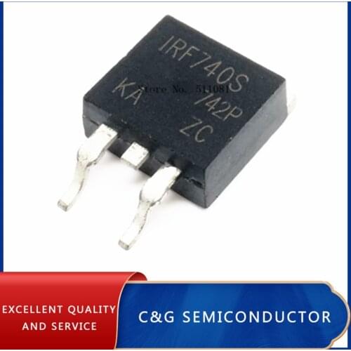 10PCS IRF740NS IRF740S SMD MOSFET TO-263