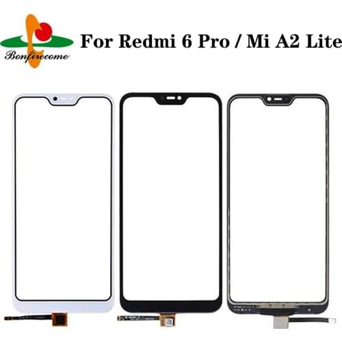 10Pcs\lot Touchscreen For Xiaomi Redmi 6 Pro\Mi A2 Lite Touch Screen Panel Sensor LCD Display 5.84" Glass Digitizer Replacement