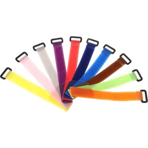 10Pcs/Bag Fishing Rod Band Fixing Tie Strap Adjustable Pole Belt Nylon Wrap Tool