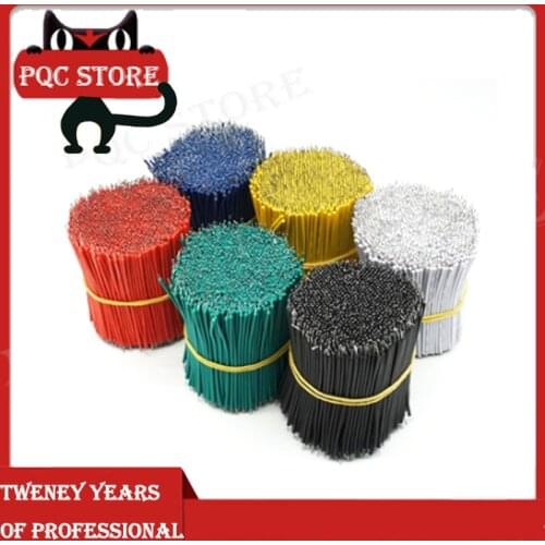 100PCS/LOT Tin-Plated Breadboard PCB Solder Cable 24AWG/26AWG/28AWG 3/4/5/6/8/10cm Fly Jumper Wire 1007-24AWG Connector Wire
