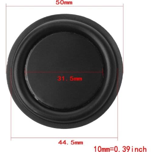 50mm Passive Radiator Subwoofer Speaker Vibration Membrane Bass Rubber Woofers