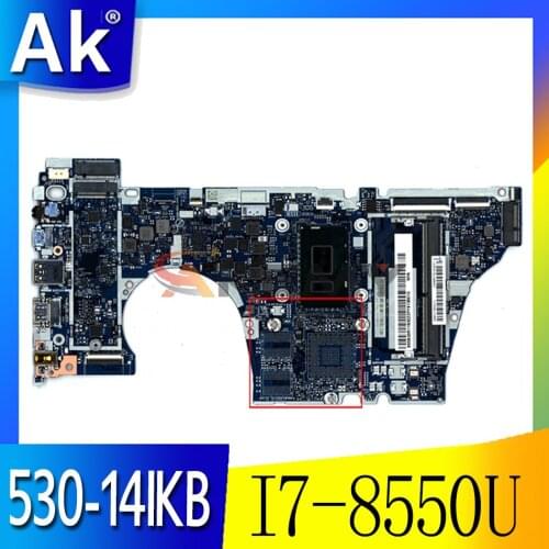 Akemy For Lenovo Ideapad YOGA 530-14IKB Notebook Motherboard NM-B601 CPU I7 8550U DDR4 Tested 100% Work