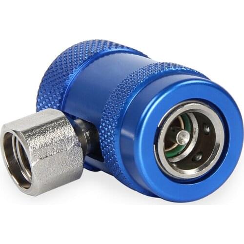 Car R1234yf Quick Couplers, Manual Couplers ConnectorAdapters Fitting, with 1/4" Male Port, Replacement ,Set of 2