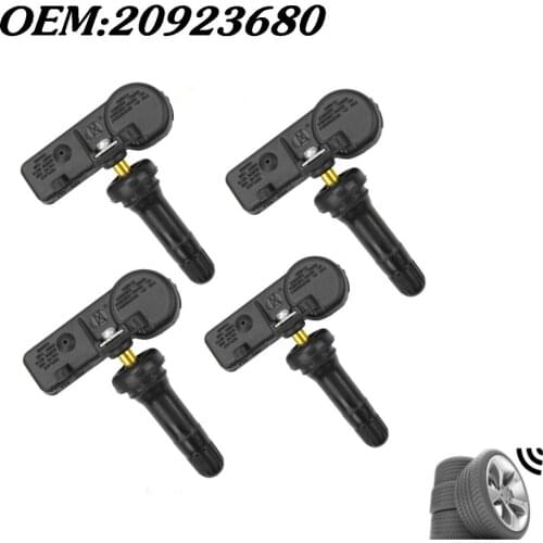 4pcs Tire Pressure Sensor TPMS 20923680 For Chevrolet Silverado Suburb Tahoe Travers GMC Buick Cadillac Hummer Pontiac Saturn