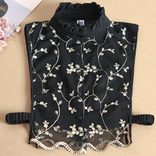 Wild decoration fruiting edge decoration sweater saving collar Vintage Detachable Collar Ladies Women Adult Detachable Lapel