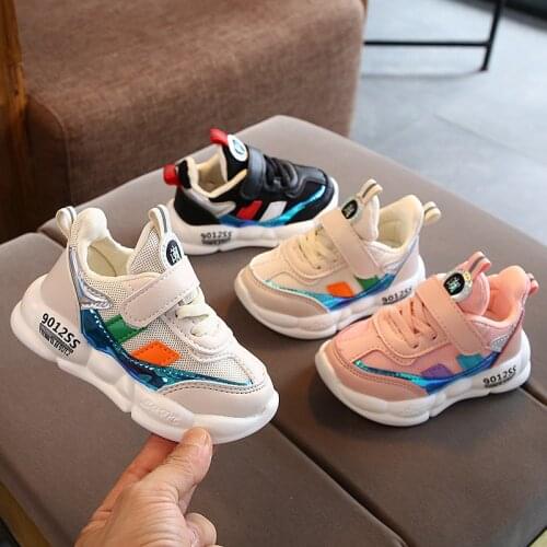 Childrens sneakers 2020 spring autumn Korean new boys net breathable sports shoes girls shoes baby toddler shoes 1 2 3 4 5 6 y