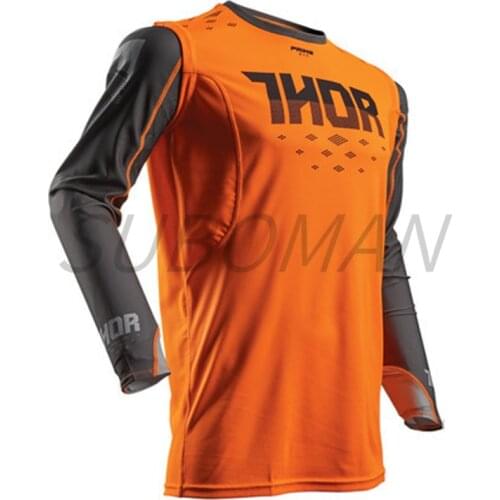 2021 new thor motorcycle mtb Downhill Jerseys Mountain Bike Racing Clothing DH Shirt Black Long Jersey BMX Motocross T Shirt Men