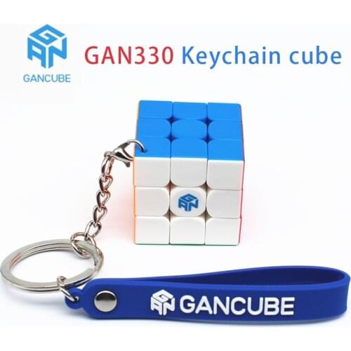 GAN330 Keychain Cube 3x3x3 Magic Cube 3x3 Speed Cube Puzzle Gans 3x3x3 Cube GAN 330 Mini 30MM Size Magic Cube Toys for Children