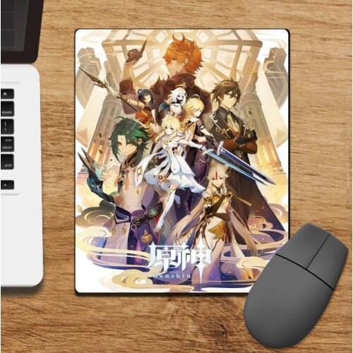 Genshin Impact Cosplay Cartoon Mouse Pad Computer Mouse Mat Mousepad Desktop Keyboard Mat Cushion Costume Accessory 21X26cm