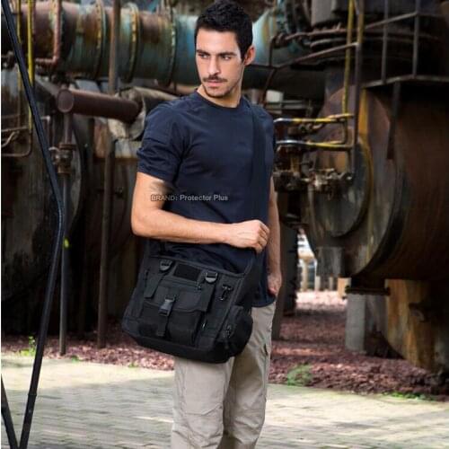 Camouflage shoulder bag men 14 inch Laptop bag leisure large messenger bag men A4 University College Student schoolbag