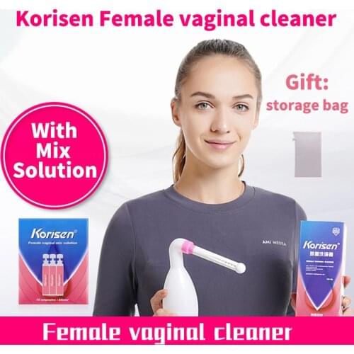 Korisen Gynecological Vaginal Douche Cleaner Peri Bottle For Postpartum Perineal Care Cleansing After Birth With Mix solution