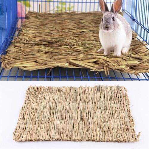 Animal Hamster Grass Chew Mat Breakers Toy Rabbit Rat Guinea Pig House pad