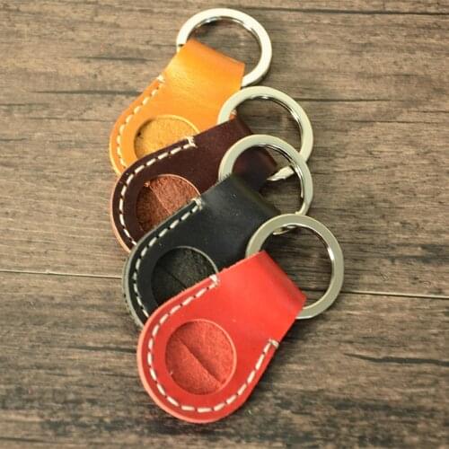 Leather Keychain Coin And Coin Storage Bag, Multifunctional Cowhide Pendant, Simple And Creative Small Gift Custom Export