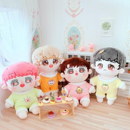 Doll Clothes For 20cm EXO Baby Dolls Clothing Catoon Watermalon Suit For Dolls Accessory for Korea Kpop EXO idol Toy for girl