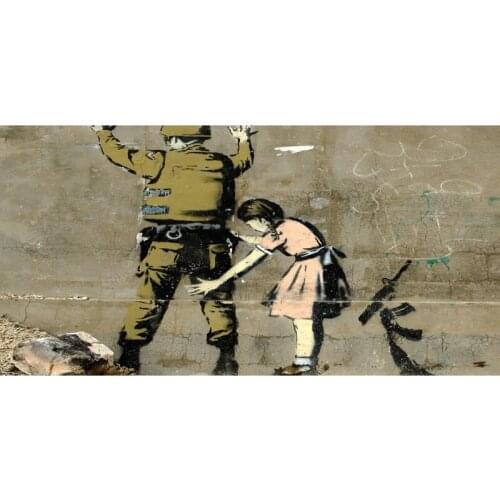 Fashion Banksy Graffiti Print Big 70*140cm Hot Sale Absorbent Bamboo Fiber Bath Beach Gym Travel Swim Towel Fast Drying