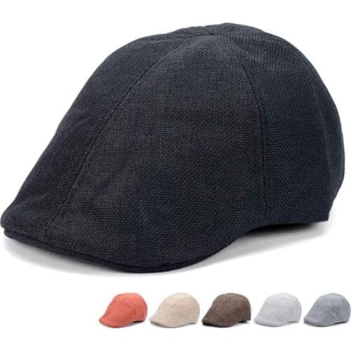 Mens Best-selling New Beret Outdoor Dating Gentleman Breathable Sun Hat Street Fashion Light And Cool Hat