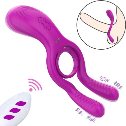 Soft Silicone Vibrating Cock Ring Dick Penis Ring Cockring Adult Sex Toys for Men for Couples Enhancing Harder Erection Sex Toy