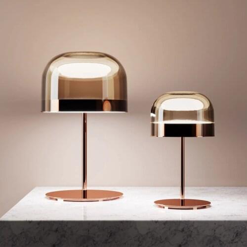 Nordic Modern Led Desk Lamps Simple for Living Room Bedroom Bedside Desk Lights Creative Designer Glass Table Lamps Decor