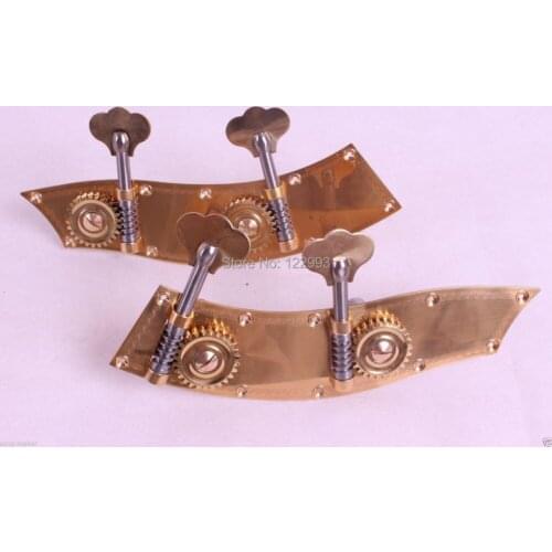 New 1 set Bass Parts Double bass Conjoined Peg Brass