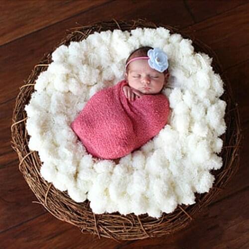 Newborn photography blanket Background receiving blanket baby 100 days ball soft 2 colors photography props