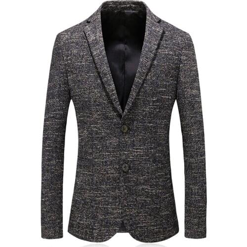 2019 New Style Classic High Quality Blazer Men Suit Jacket Thicken Coats Fashion Mens Single Breasted Casual Business Blazer