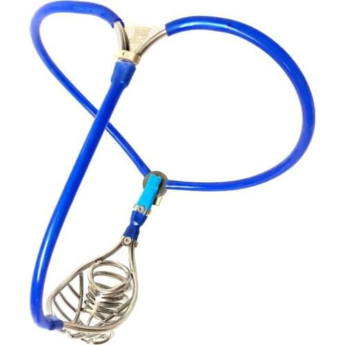 Stainless Steel Male Chastity Belt Devices Pants Metal Penis Ring Cock Cages Slave Sex Toys For Men CBT Lcok Bondage