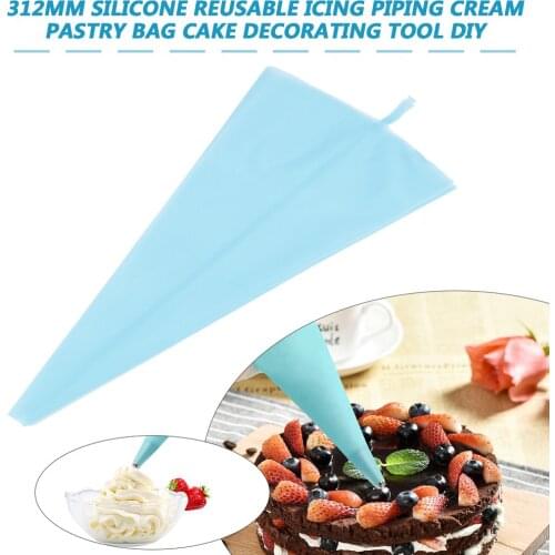 312mm Silicone Reusable Icing Piping Cream Pastry Bag Cake Decorating Tools DIY Durable Home Kitchen Accessories