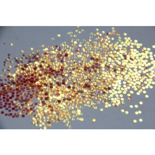 2mm Light orange Holographic Glitter circle Round glitters for Glitter Nail Art and Glitter Crafts nail art Supplies