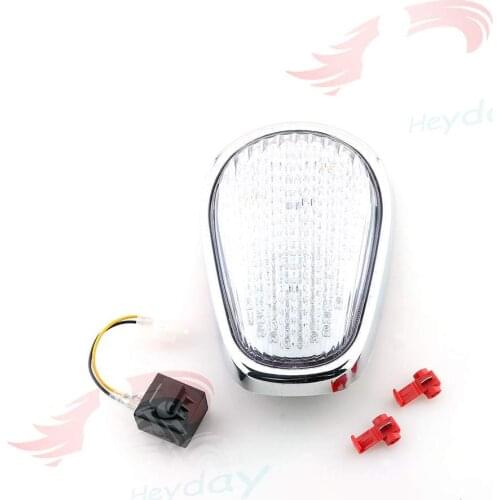 Motorcycle LED Taillight Integrated Turn Signals For Kawasaki 2005-2007 VULCAN VN2000 2005-2007 06