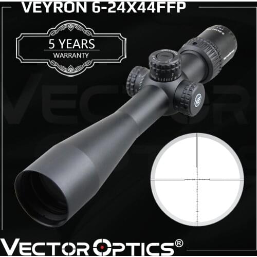 Vector Optics Veyron 6-24x44 Riflescope Ultra Short Compact 1/10 MIL Hunting Rifle Scope Airgun Shooting Real Firearms