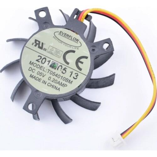 Original T054010BM 5V 0.20A diameter 57mm hole distance 41mm graphics card heat sink cooling fan