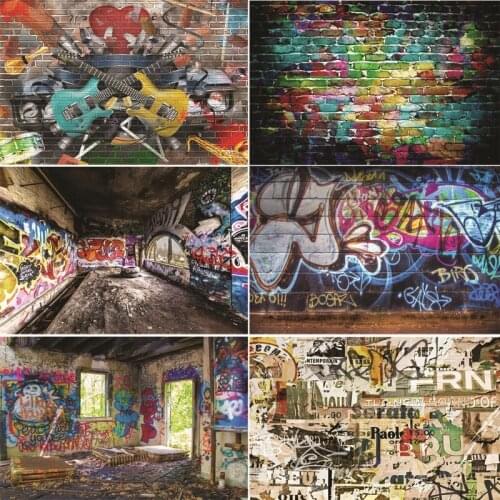 Vinyl Custom Photography Backdrops Prop Graffiti Photography Background 200509M-1