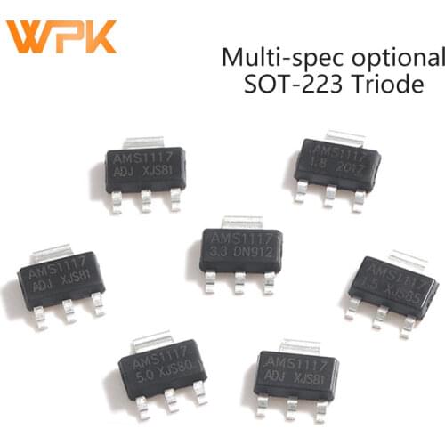 10Pcs SMD Low Dropout Voltage Regulator Transistor SOT-223 AMS1117-1.2V 1.5V 1.8V 3.3V 5.0V AZ1117CH-5.0TRG1 AZ1117CH-1.5TRG1 IC