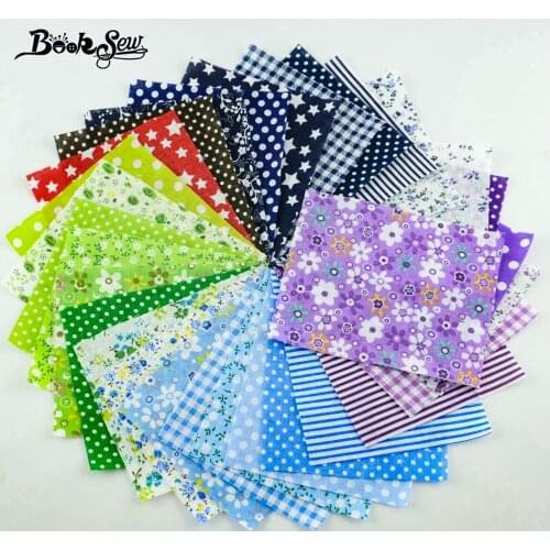 100% Cotton Fabric Art Work Fat Quarter No Repeat Style Tecido Plain Sewing Dolls Toys Craft 30 Pcs/lot 10*12 CM Different Color