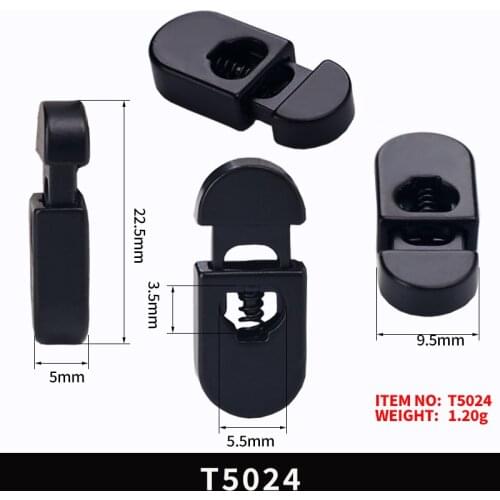 30Pcs Double Hole Cord Locks Plastic Slider Toggle Buttons for Sportwear Tent Luggage Spring Rope Paracord Stopper Ends Fastener