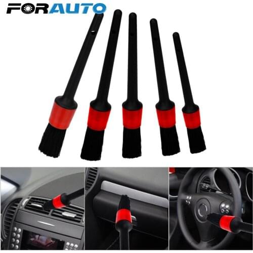 5pcs Car Detailing Brush Dashboard Air Outlet Clean Brush Tools Auto Cleaning Car Wash Accessories Car Cleaning Detailing Set