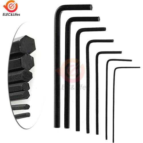 7Pcs/set 0.7-3mm Hexagon Allen Key Wrench Tools set For Electric Screwdriver Hand Tools Non-Magnetic Wear resistant