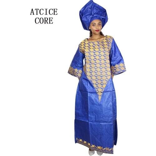 African dresses for women free shipping 2018 new design african bazin riche embroidery design long dress A167