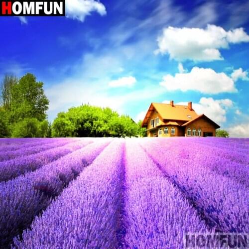 HOMFUN Full Square/Round Drill 5D DIY Diamond Painting "Flower landscape" Embroidery Cross Stitch 3D Home Decor Gift A11417