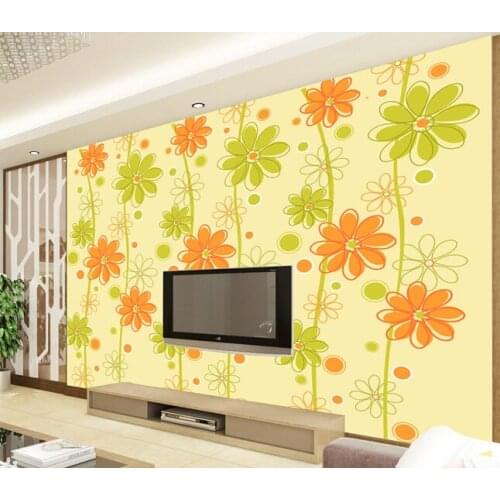 Custom papel DE parede floral, contemporary and contracted flowers murals for the sitting room bedroom TV wall papel DE parede