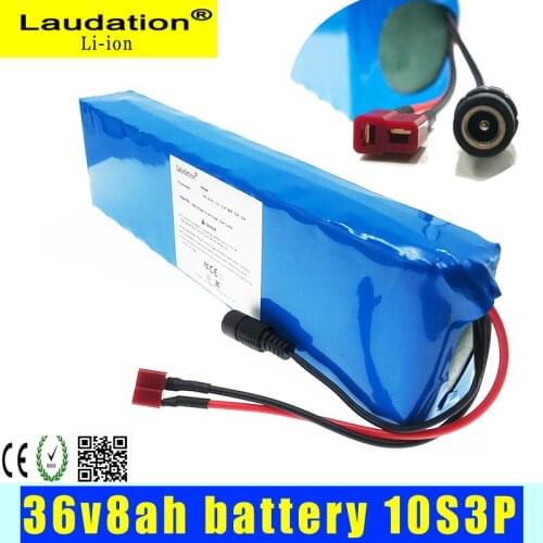 36v Battery Pack 8ah 10s3p Li Ion Battery 500W High Power and Capacity 42V 7.8ah 36v Battery Pack for Motorcycle Bicycle Scooter