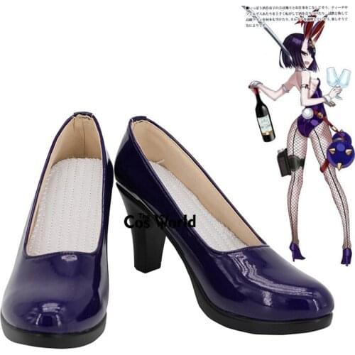 FGO Fate Grand Order Shuten douji Bunny Girl Anime Games Customize High Heels Cosplay Shoes
