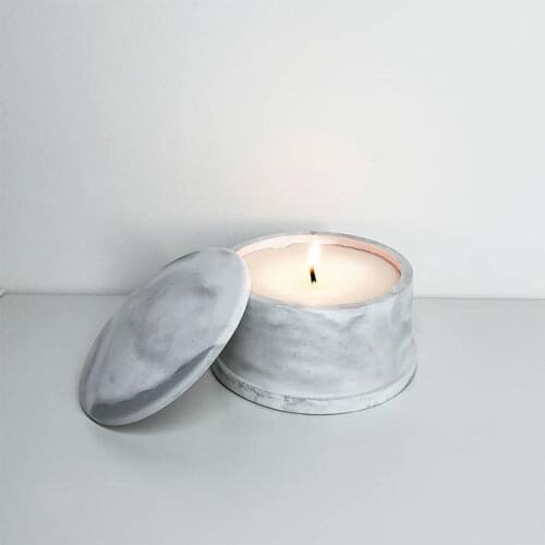 Candle Vessel Molds Concrete Cement Molds For Candle Container Cement Candle Cup Molds Candlestick Molds With lid Molds