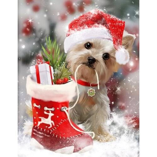 KexinzU DIY 5D Diamond Painting DOG Unfinished Home Decor Full Square Embroidery Diamond Mosaic Cross Stitch Needle Festival Gif