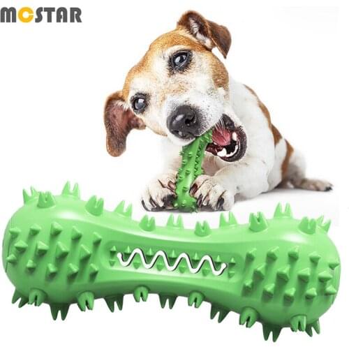 MC Star Pet Mace Sounding Chew Toys New Dog Vocal Grind Molar Stick Bite Resistant Dog Teeth Cleaning TPR Rubber Toothbrush