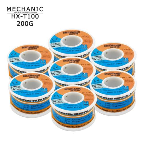MECHANIC HX-T100 Solder Wire 200g 0.6/0.8/1.0/1.2mm High Purity Low Fusion Spot Welding BGA Welding Repair Tools