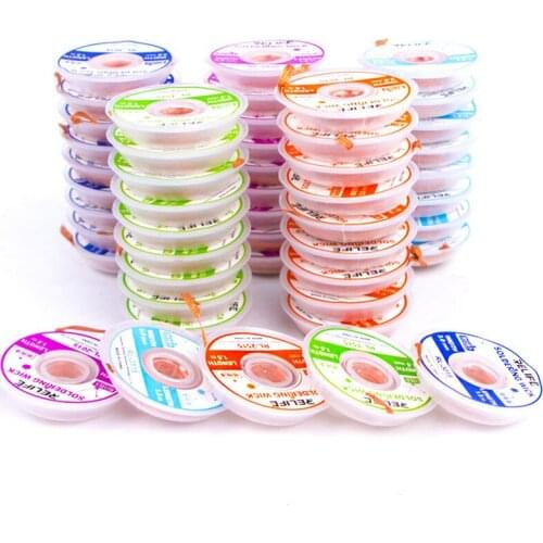 Relife 1.5mm 2mm 2.5mm 3mm 3.5mm Desoldering Braid Welding Solder Remover Wick Wire Lead Cord Flux BGA Repair Tool